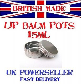 Empty Lip Balm Pots 15ml Small Lip Gloss Tins Pot Jar Cosmetic Craft