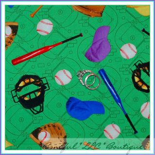FQ Cotton Quilt Baseball Softball L Girl Boy Sport Ball Bat Glove