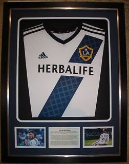 Beckham LA Galaxy Framed Shirt Display 12/13