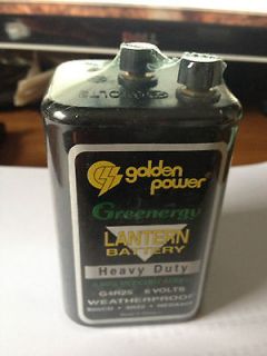 12   Greenergy Lantern Battery Heavy Duty Weatherproof 6 Volt Battery