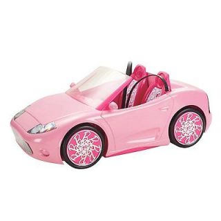 BARBIE GLAM CONVERTIBLE PINK CAR VEHICLE W3158 NEW FAST SHIP___
