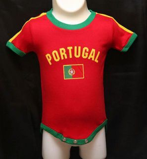 PORTUGAL BABY ONE PIECES INFANT KIDS SOCCER JERSEY FUTBOL T SHIRT GIFT
