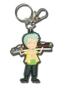 Key Chain ONE PIECE NEW SD Zoro with Sword Toys Anime Cosplay Licensed