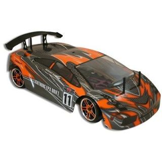 EPX 1/10 Scale Electric Brushed RC Drift Car Orange & Black AM
