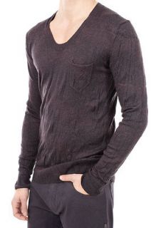 NEIL BARRETT NEW Man DEFECTED Sweater BMA74 1607 col. GRAY 100%WV Made