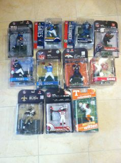 HUGE LOT OF (11) NFL FOOTBALL MCFARLANE FIGURES 49ERS, BRONCOS