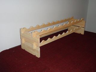 Modular Stackable Wine Rack Made of Solid Russian Pine Wood   20 120