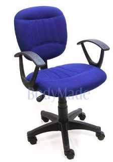 New Blue Fabric Ergonomic Computer Office Chair Swivel
