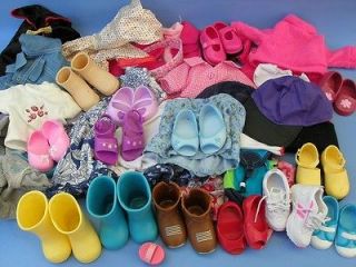 Large Lot of Battat CLOTHING SHOES BOOTS HATS for 18 Dolls My