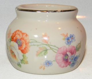 Vintage Harker Hotoven bean pot Custard small bowl jar Floral Flowers