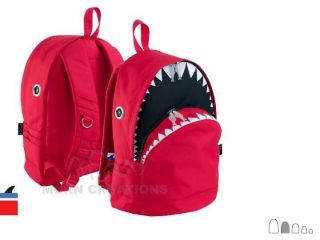 SHARK Back pack LARGE Morn Creations bag tale RED