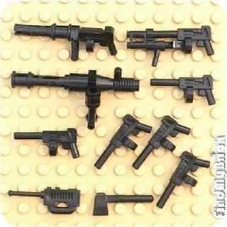 Lego 10 Automatic Round Magazine Tommy Guns (Set D) NEW