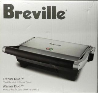 Breville BSG520XL Panini Duo Nonstick Press 2 Sandwich Maker Stainless