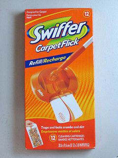 One New in Box of 12pks Swiffer Carpet Flick Refill 