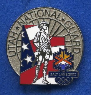 2002 Salt Lake Olympic Utah National Guard Minute Man Silver Patriotic