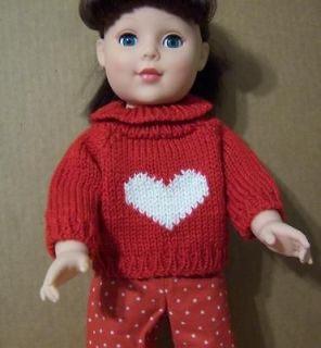 Doll Clothes Sweater + 4 18 Battat Gotz Tolly Tot American Girl Madame