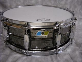 2012 LUDWIG 5 X 14 HAND HAMMERED BLACK BEAUTY SNARE WITH