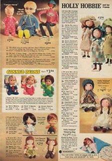 1975 Holly Hobbie Heather Doll Mrs Beasley JJ 70s Ad