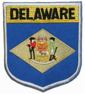 Delaware State Flag Embroidered Applique Patch