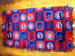 Cubs Golf Cart Seat Cover Handmade of Fleece with Elastic Straps for
