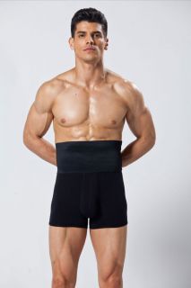 New Sexy Men Girdle 6 Bellybuster Band Underdear/Boxe rs/Brifes Black