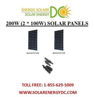 Solar Panel KIT Panneau Solaire 200W 200 Watt 2 * 100 W mono 40A MPPT