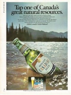 1977 MOLSON Beer ad ~ Tap One of Canadas Golden Resources