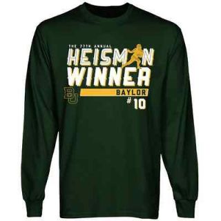 Baylor Bears #10 2011 Heisman Trophy Winner Long Sleeve T Shirt