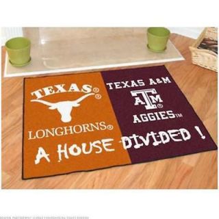 Fanmats Texas   Texas A&M All Star House Divided Rug 6049