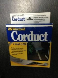 NEW WIREMOLD CORDUCT 5 FOOT IVORY CORD PROTECTOR HIDE WIRES