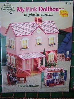 My Pink Dollhouse Plastic Canvas Patterns Doll House Furniture Bedroom