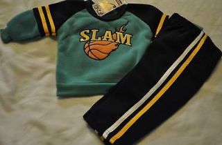 MAC HENRY Sweatsuit Pant Set SLAM BASKETBALL Baby 6 9m