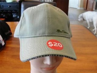 Ben Sherman Cap/Hat Herringbone One Size Fits All Light Green NWT
