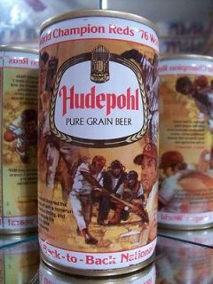 HUDEPOHL 1976 CINCINNIATI REDS BASEBALL OLD BEER CAN CS 78 8