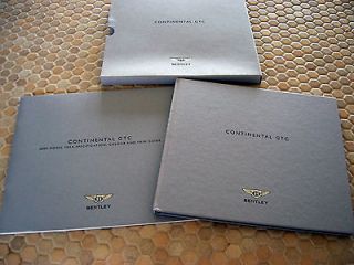BENTLEY OFFICIAL CONTINENTAL GTC PRESTIGE BOXED BROCHURE & COLORS/TRIM