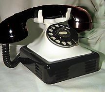 OLD EUROPEAN BELGIUM BELL PHONE BLACK AND WHITE