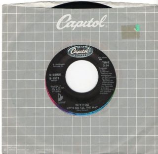 SLY FOX LETS GO ALL THE WAY / COMO TU TE LLAMA WHAT IS YOUR NAME 45