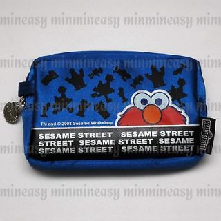 Sesame Street Cookie Monster Pencil Case Cosmetic Purse Pouch makeup