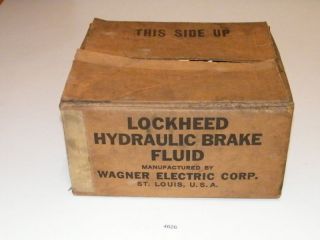 Vintage Lockheed Hydraulic Brake Fluid Box