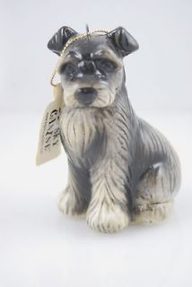 Big Sky Carver Collectible Schnauzer Dog Ceramic Figurine Ornament