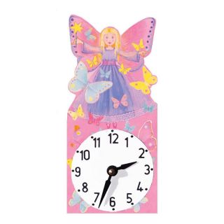 Girls Bedroom Decorative Dancing Ballerina Fairy Clock Made In UK