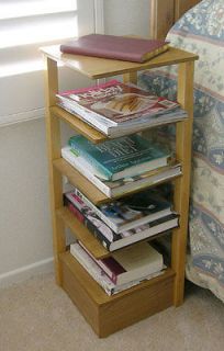 TIER CORNER OR BEDSIDE SHELF SIDE TABLE FOR BOOKS AND MAGAZINES LAMP