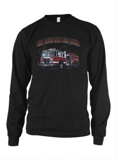 Big Toys For Big Boys Thermal Long Sleeve Shirt Fire Fighter Truck