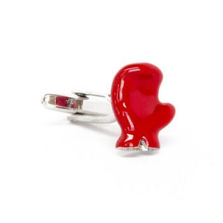 Butterfly and Sting like a bee Red Boxing Gloves Cufflinks Cuffs