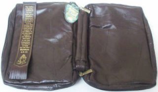 Bible Book Burgundy Case Leather Cover Holder Carrier   MEDIUM