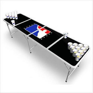 8ft Black World Series of Beer Pong Table   Black 8ft Beer Pong Table