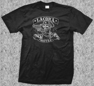 La Coka Nostra LCN Cool Hip Hop Mens Black T shirt Size M, L, XL, 2XL