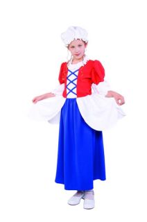 COLONIAL BETSY ROSS GIRL COSTUME CHILD PEASANT PILGRIM PIONEER
