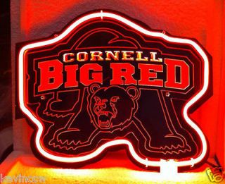 SB291 Cornell Big Red Bear Sports Team Beer Bar Gift Neon Light Sign