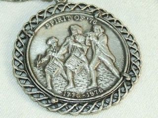 Vintage Bicentennial Commemorative Spirit of 76 Coin Medallion Pendant